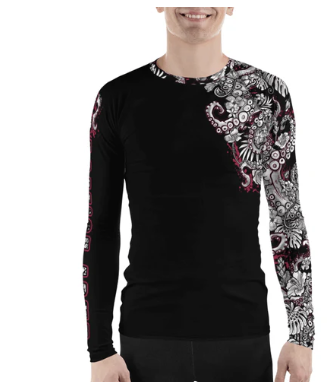 SPACEFISH Mens Octopower Rashguard