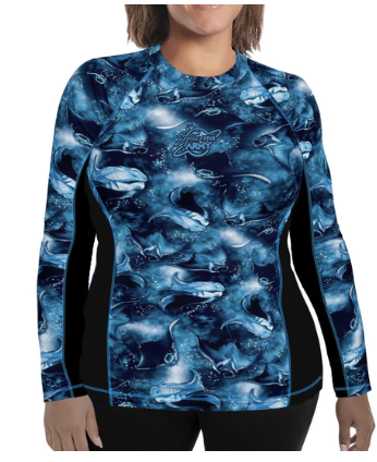 SPACEFISH Manta Mayhem Rashguard Women