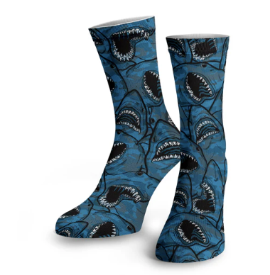 [SFA022DS] SPACEFISH Shark Camo Recycled Dive Socks
