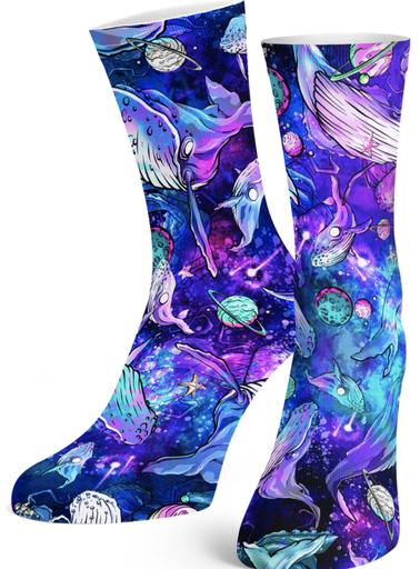 [SFA028DS] SPACEFISH Cosmic Whale Dive Socks